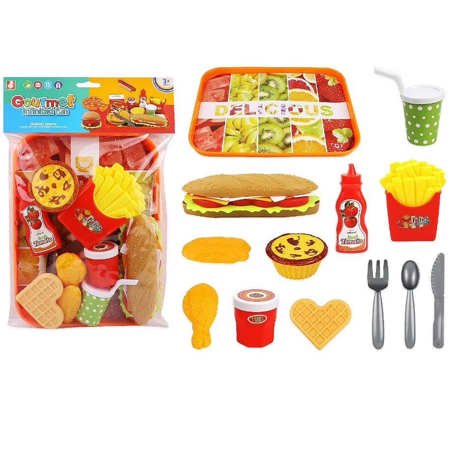 SET COMIDA RAPIDA CON ACCESORIOS EN BOLSA