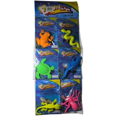 JUGUETE DE ANIMALES REPTILES CARTON X 6 CRESANCIO
