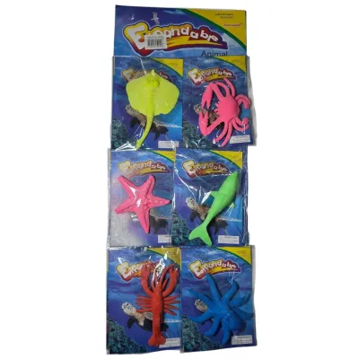JUGUETES ANIMALES DE MAR CRESANCIO X 6