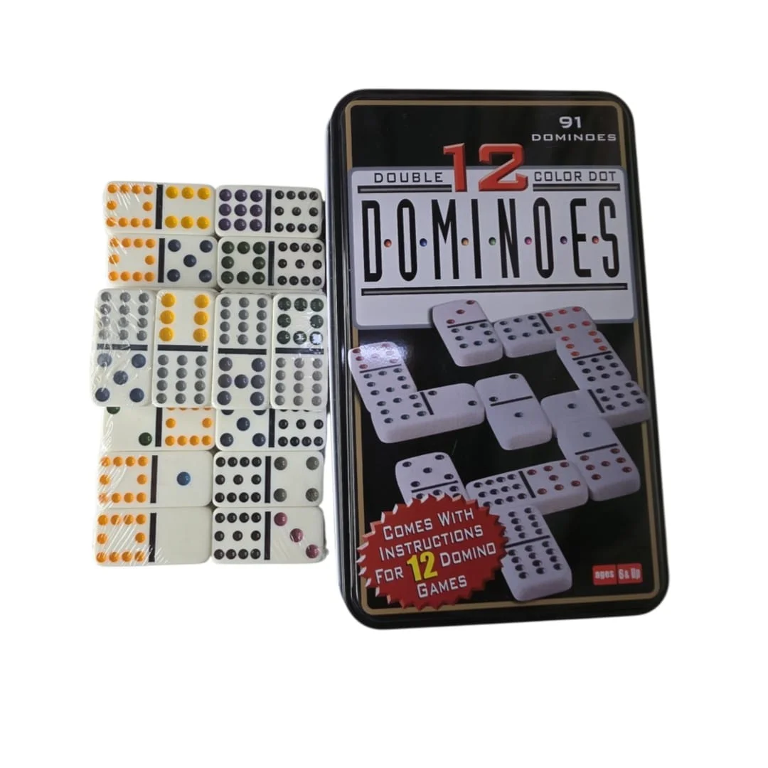 JUEGO DE MESA DOMINO 8MM DOBLE 12 CAJA