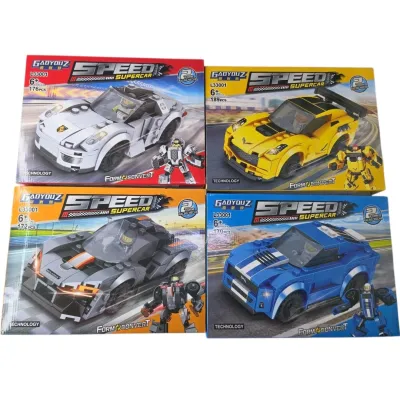 ARMATODO CARRO ROBOT X 8PCS 4 MOTIVOS