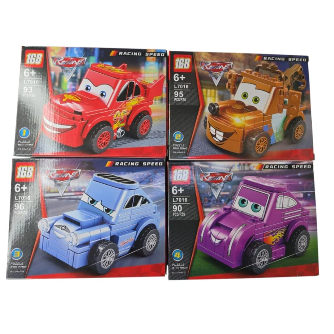 ARMATODO CARRITOS 168 PCS 4 MOTIVOS