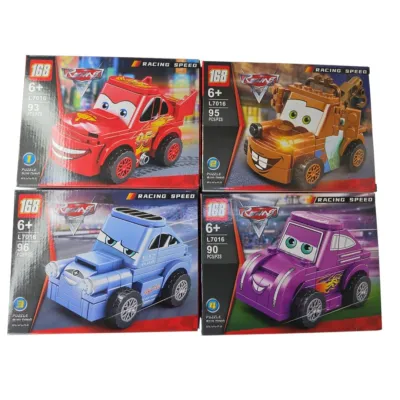 ARMATODO CARRITOS 168 PCS 4 MOTIVOS
