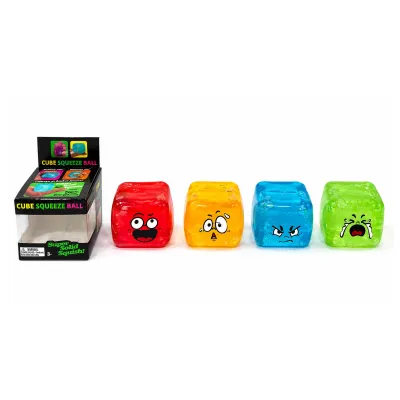 DESESTRESANTE CUBO CARITAS TRANSPARENTE CJ X 12