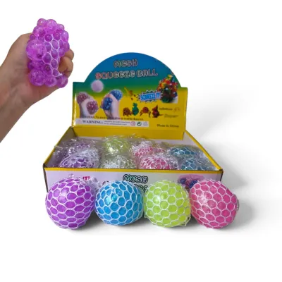 PELOTA MALLA CON BOLITAS