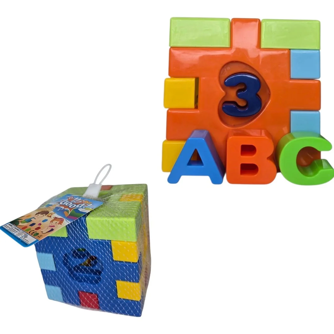 CUBO DIDACTICO CON ACCESORIOS BOLSA MALLA TOYS GOOD