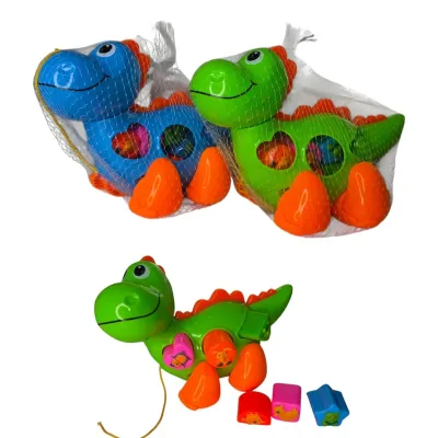 DINOSAURIO DE ARRASTRAR DIDACTICO BOLSA MALLA