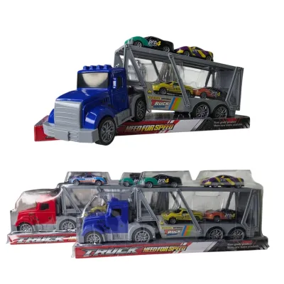 MULA MINERA CON 4 CARRITOS BLISTER TRUCK 2 MOD
