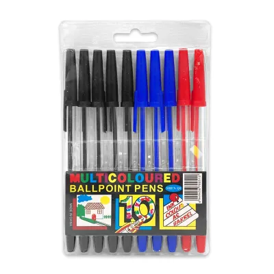 SET LAPICERO NEGRO X10