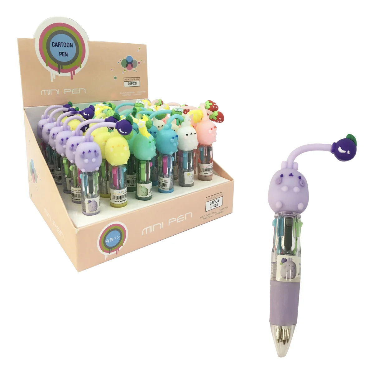 LAPICERO ANIMALES 4 COLORES (CJX36)