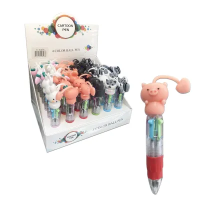 LAPICERO ANIMALES 4 COLORES (CJX36)