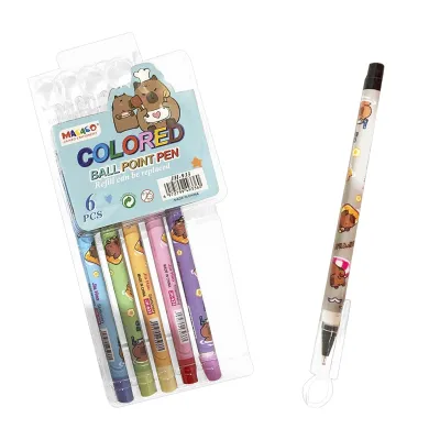 SET LAPICERO CAPIBARA X6