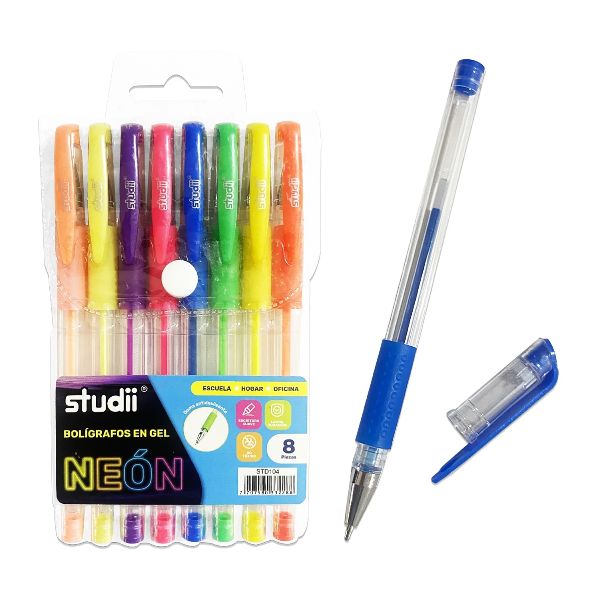 SET LAPICERO GEL NEON X8 (DISX30)