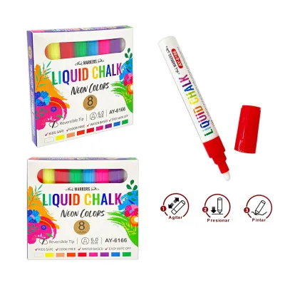 SET MARCADOR NEON X8