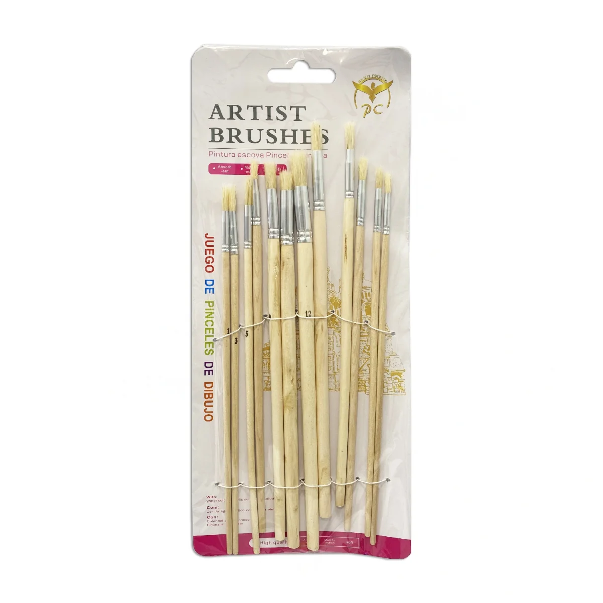 SET PINCEL REDONDO X12 (PQTX12)