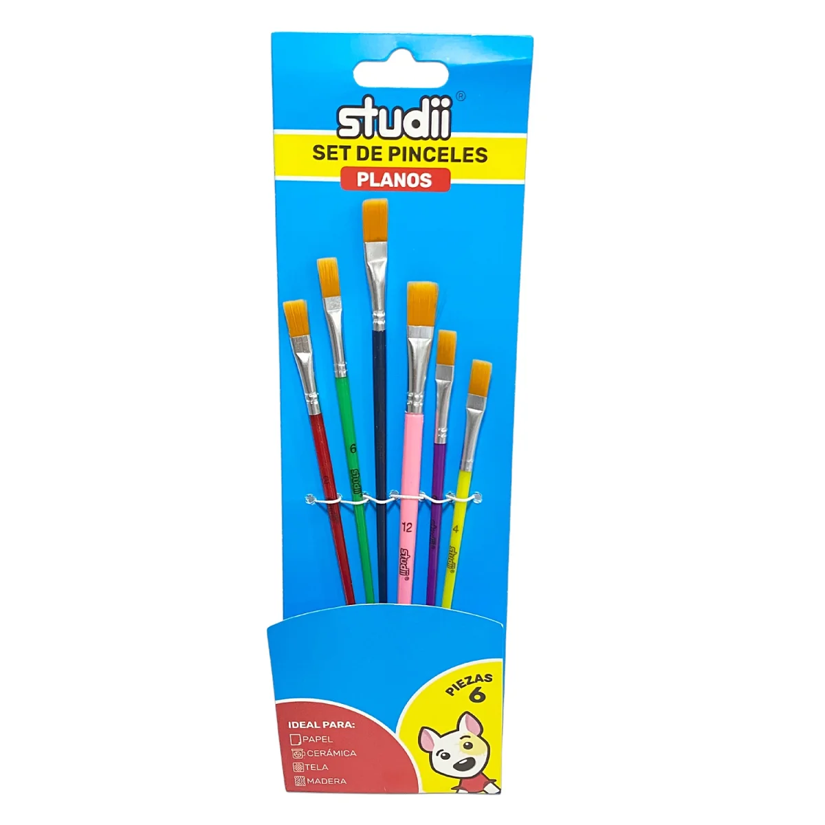 SET PINCEL PLANO X6 (PQTX12)