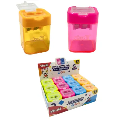 SACAPUNTA CON DEPOSITO COLOR NEON (CJX12)