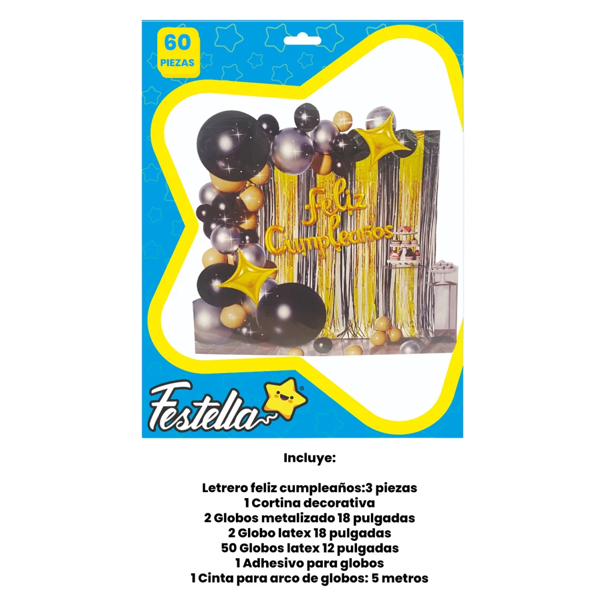 KIT GLOBO ORGANICO F.C X60PCS (PQTX5)
