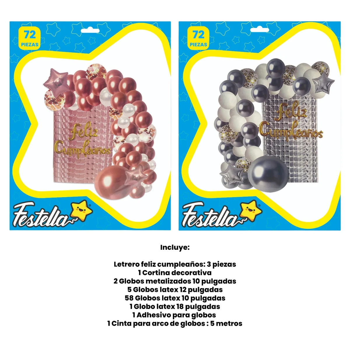 KIT GLOBO ORGANICO F.C X72PCS (PQTX5)