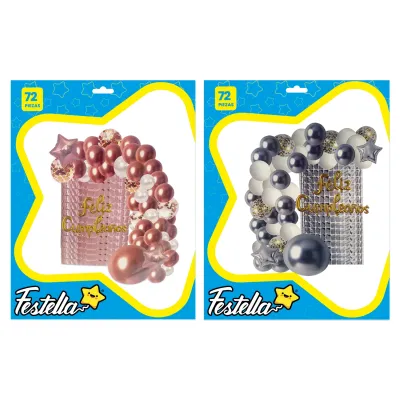 KIT GLOBO ORGANICO F.C X72PCS (PQTX5)