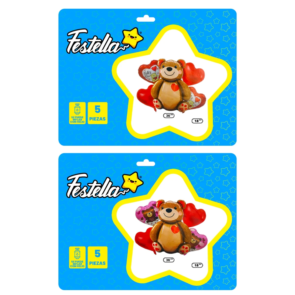 KIT GLOBO OSO X5 (PQTX12):