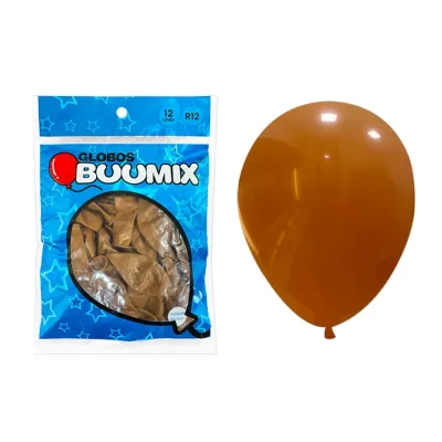 GLOBO DE LATEX FUSION CHOCOLATE R12X12 (PQTX12)´