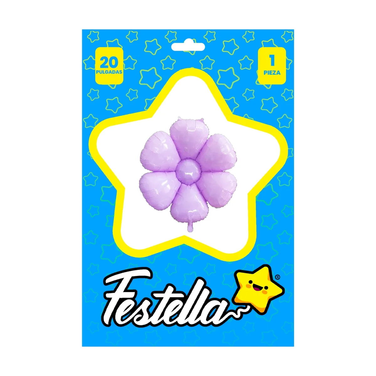 GLOBO FLOR LILA 20" (PQTX25)