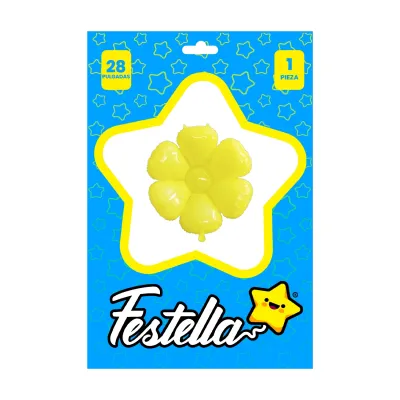 GLOBO FLOR AMARILLO 28" (PQTX25)