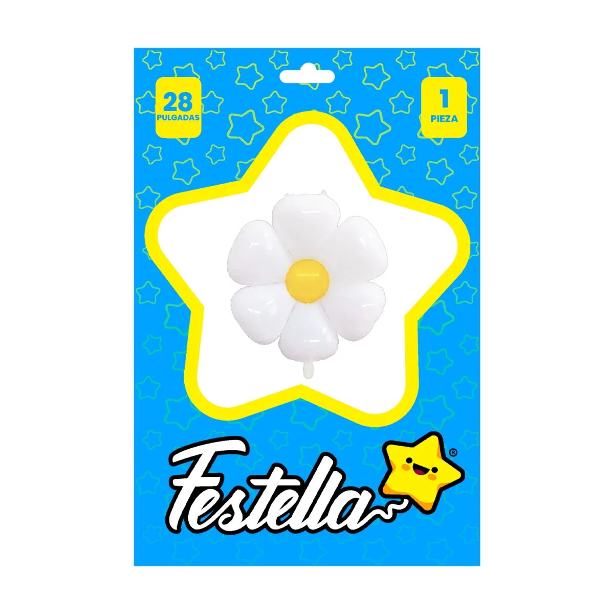 GLOBO FLOR BLANCO 28" (PQTX25)