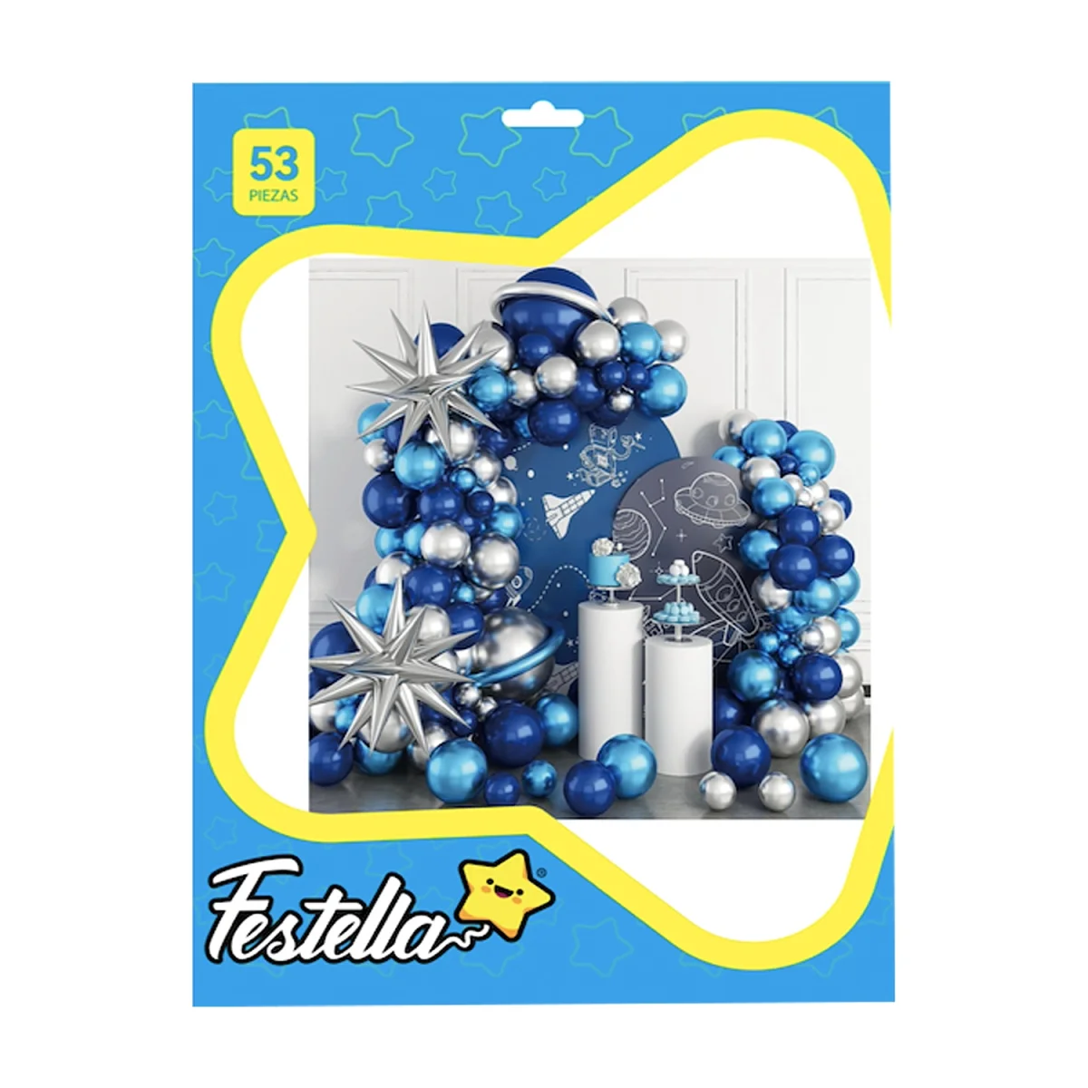 KIT GLOBO ORGANICO ESPACIAL X53PCS (PQTX5)