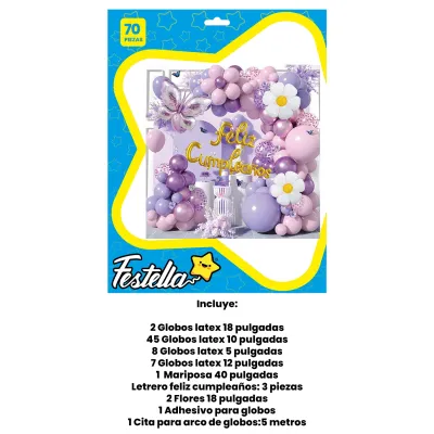 KIT GLOBO ORGANICO FIGURAS F.C X70PCS (PQTX5)