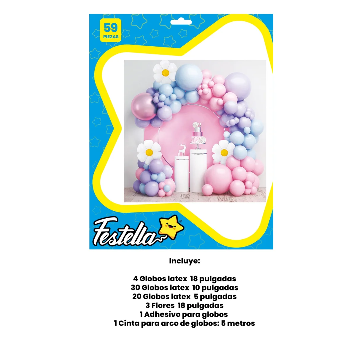 KIT GLOBO ORGANICO FLORES X59PCS (PQTX5)