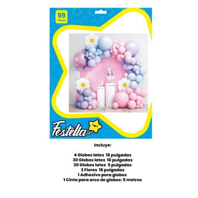 KIT GLOBO ORGANICO FLORES X59PCS (PQTX5)