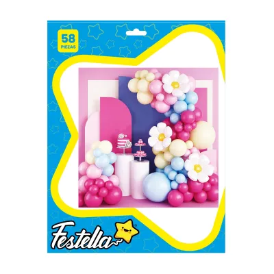 KIT GLOBO ORGANICO FLORES X58PCS (PQTX5)