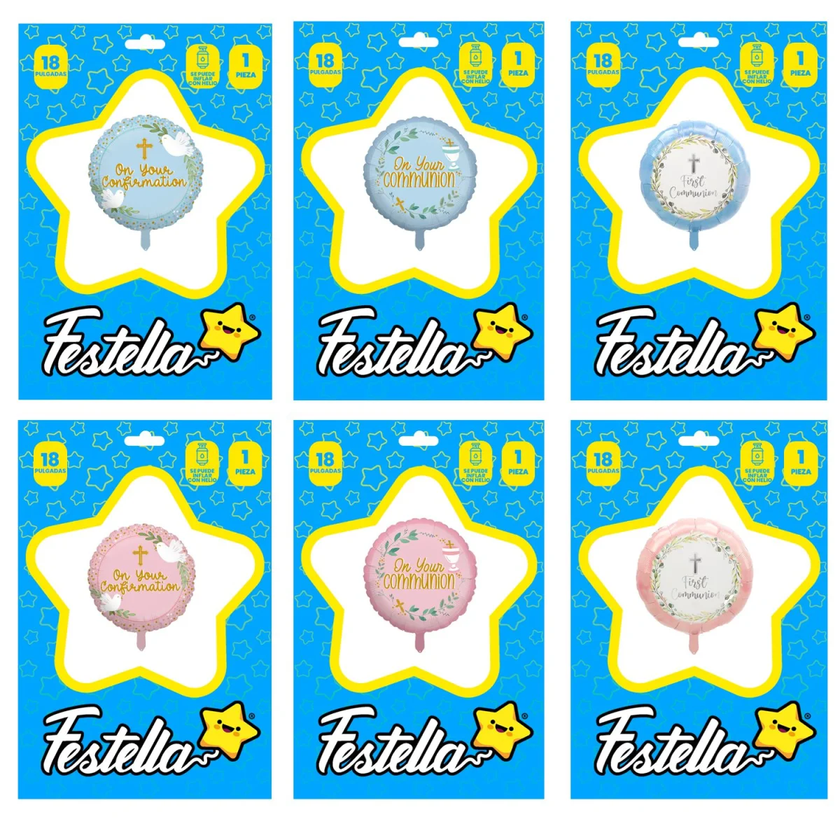 GLOBO PRIMERA COMUNION 18" (PQTX24)