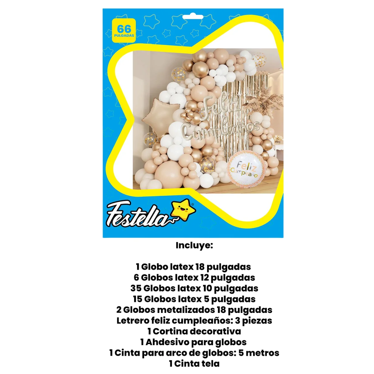 KIT GLOBO ORGANICO F.C X66PCS (PQTX5)