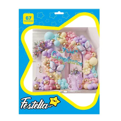 KIT GLOBO ORGANICO MARIPOSAS F.C X68 (PQTX12)