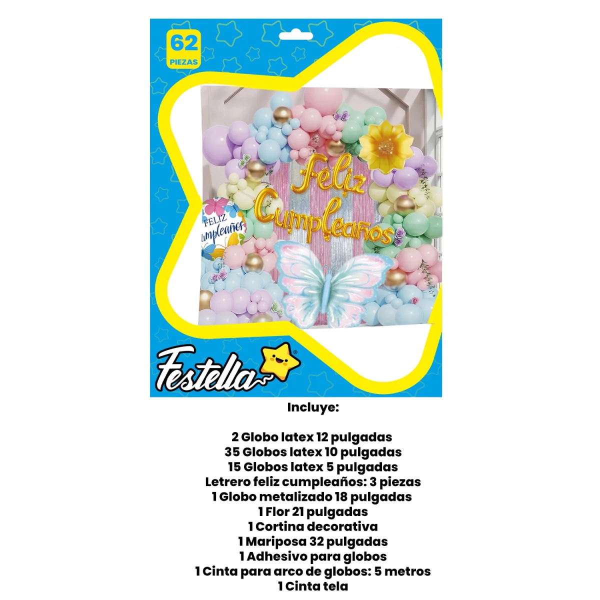 KIT GLOBO ORGANICO FIGURAS F.C X62 (PQTX5)