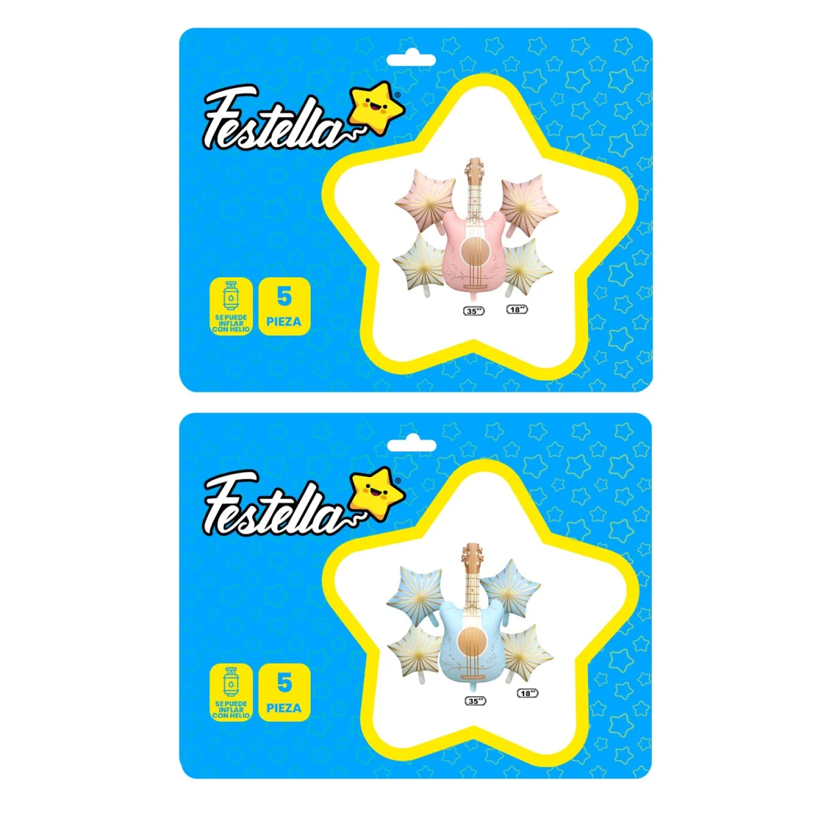 KIT GLOBO GUITARRA X5PCS (PQTX25)