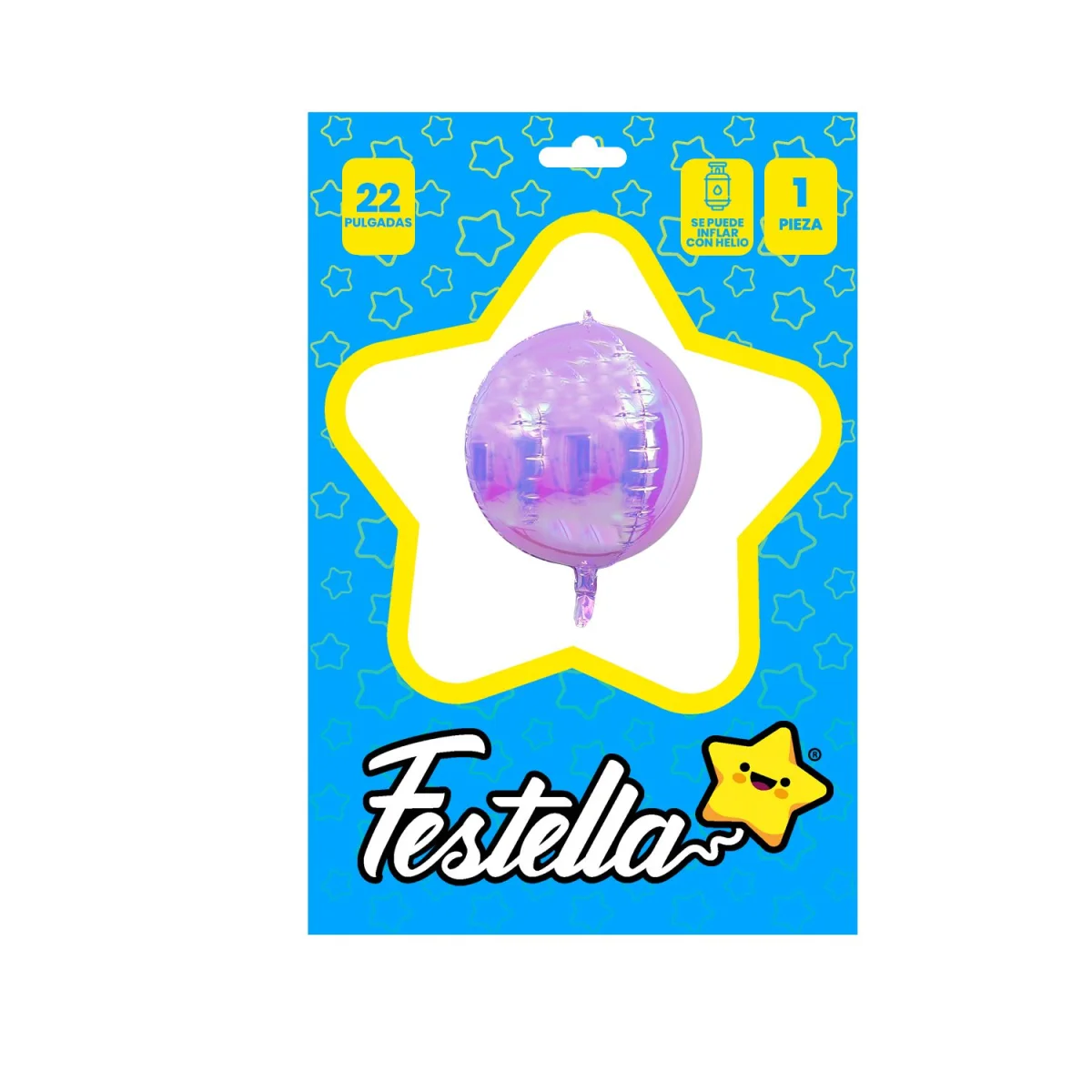 GLOBO REDONDO LILA 22" (PQTX12)