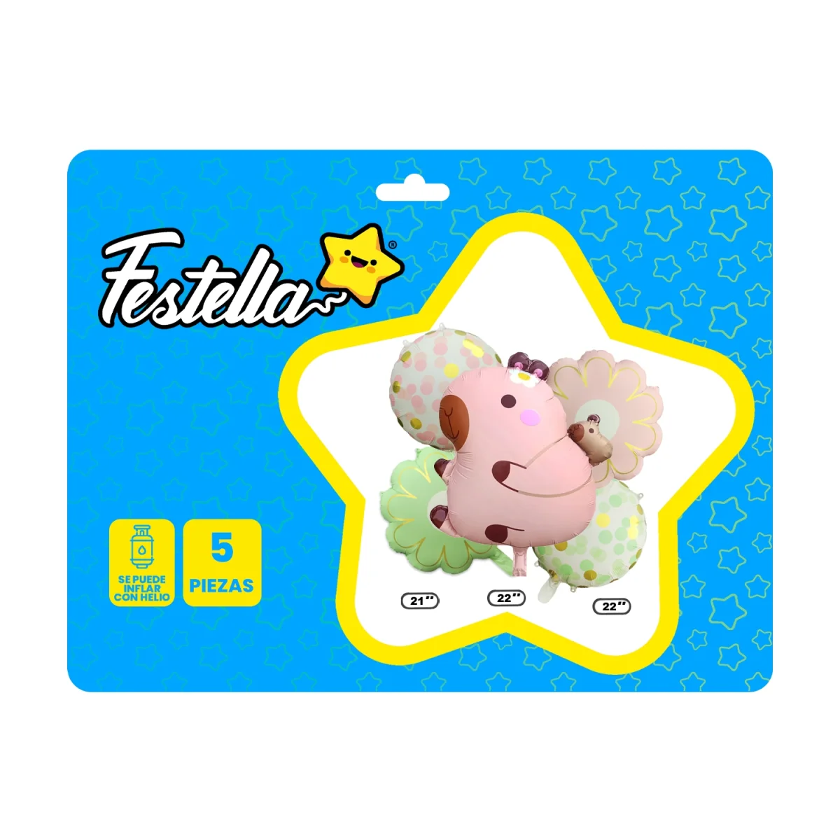 KIT GLOBO CAPIBARA X5 (PQTX12)