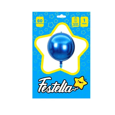 GLOBO REDONDO AZUL 60" (PQTX12)