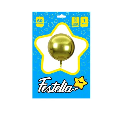 GLOBO REDONDO DORADO 60" (PQTX12)