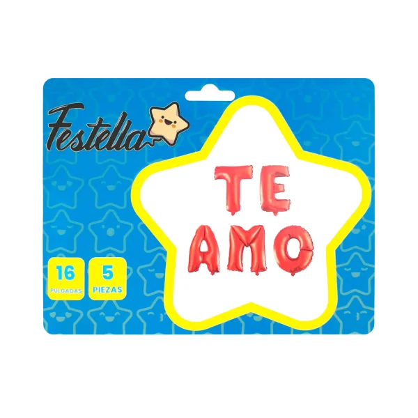 GLOBO TE AMO ROJO 16" (PQTX12):