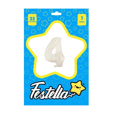 GLOBO BLANCO 32" #4 (PQTX25)