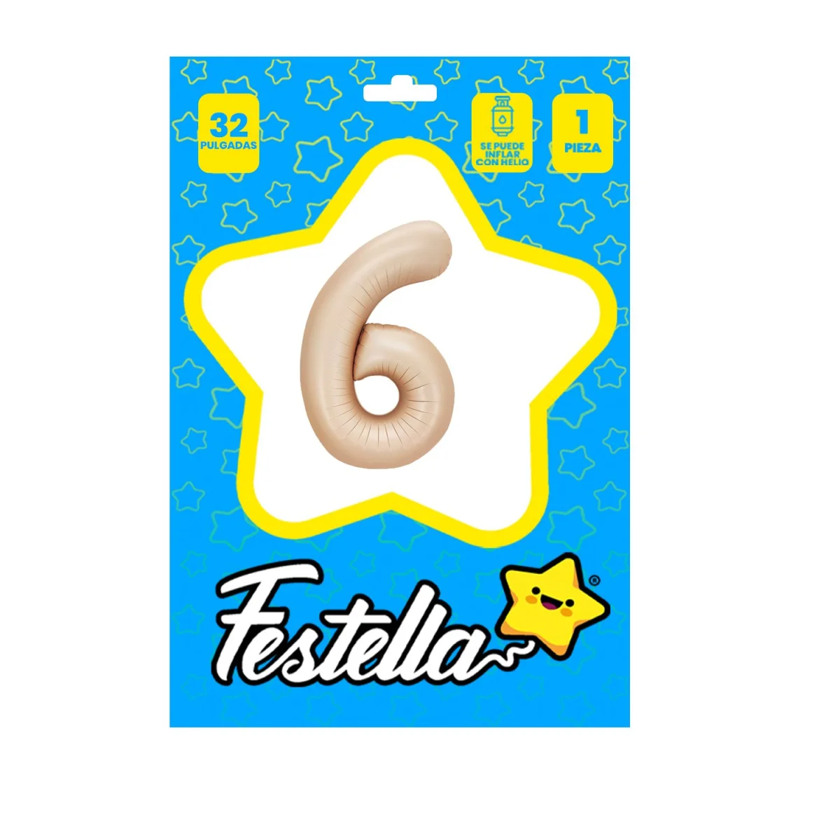 GLOBO CARAMELO 32" #6 (PQTX25)