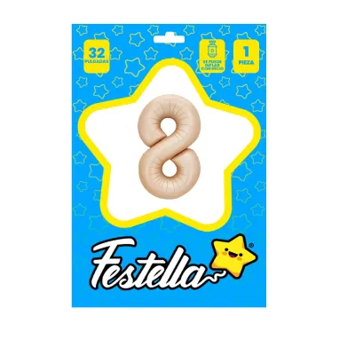 GLOBO CARAMELO 32" #8 (PQTX25)