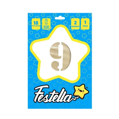 GLOBO CARAMELO 32" #9 (PQTX25)