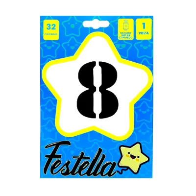 GLOBO NEGRO 32" #8 (PQTX25)