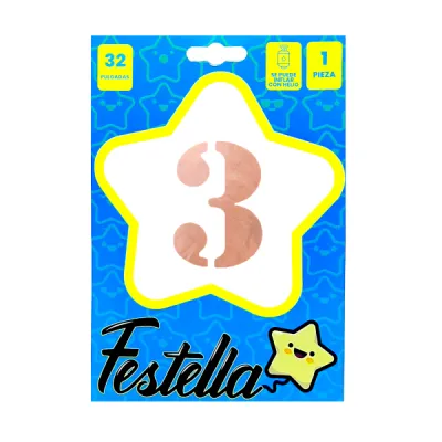 GLOBO PALO ROSA 32" #3 (PQTX25)